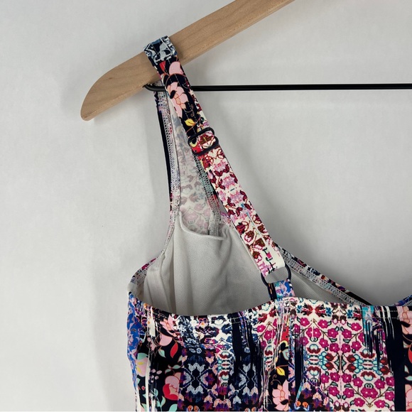 Sunseeker Womens 38D Mixed Prints Floral Underwire‎ Sweetheart  SwimTankini - Picture 8 of 14